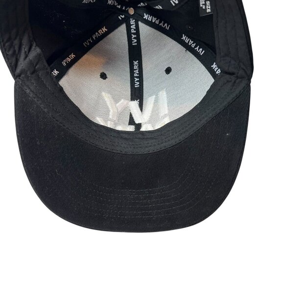 Ivy Park Baseball Snapback Hat Cap Spell Out Dad Beyoncé Black Embroidered Retro - Picture 9 of 9